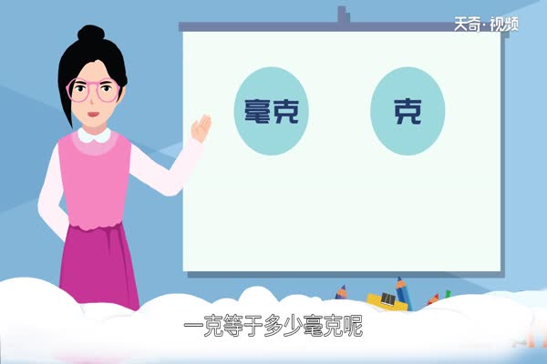 一克等于多少毫克 一克是多少毫克