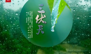 入伏从哪一天开始 入伏从哪一天开始2022