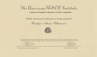 tesol证书是什么