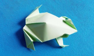 手工青蛙的折纸方法