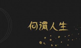 何为人生用一句话概括（何为人生用一句话概括全文）