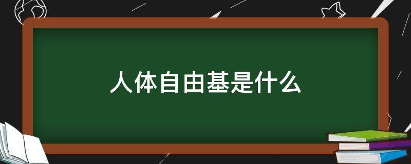 人体自由基是什么 人体自由基是什么是,视频