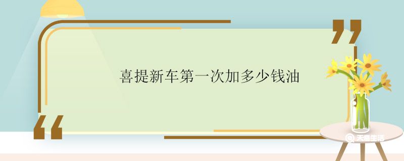 喜提新车第一次加多少钱油 喜提新车第一次加多少油