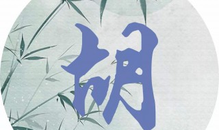 全国姓胡最好听的名字（全国姓胡最好听的名字男孩）